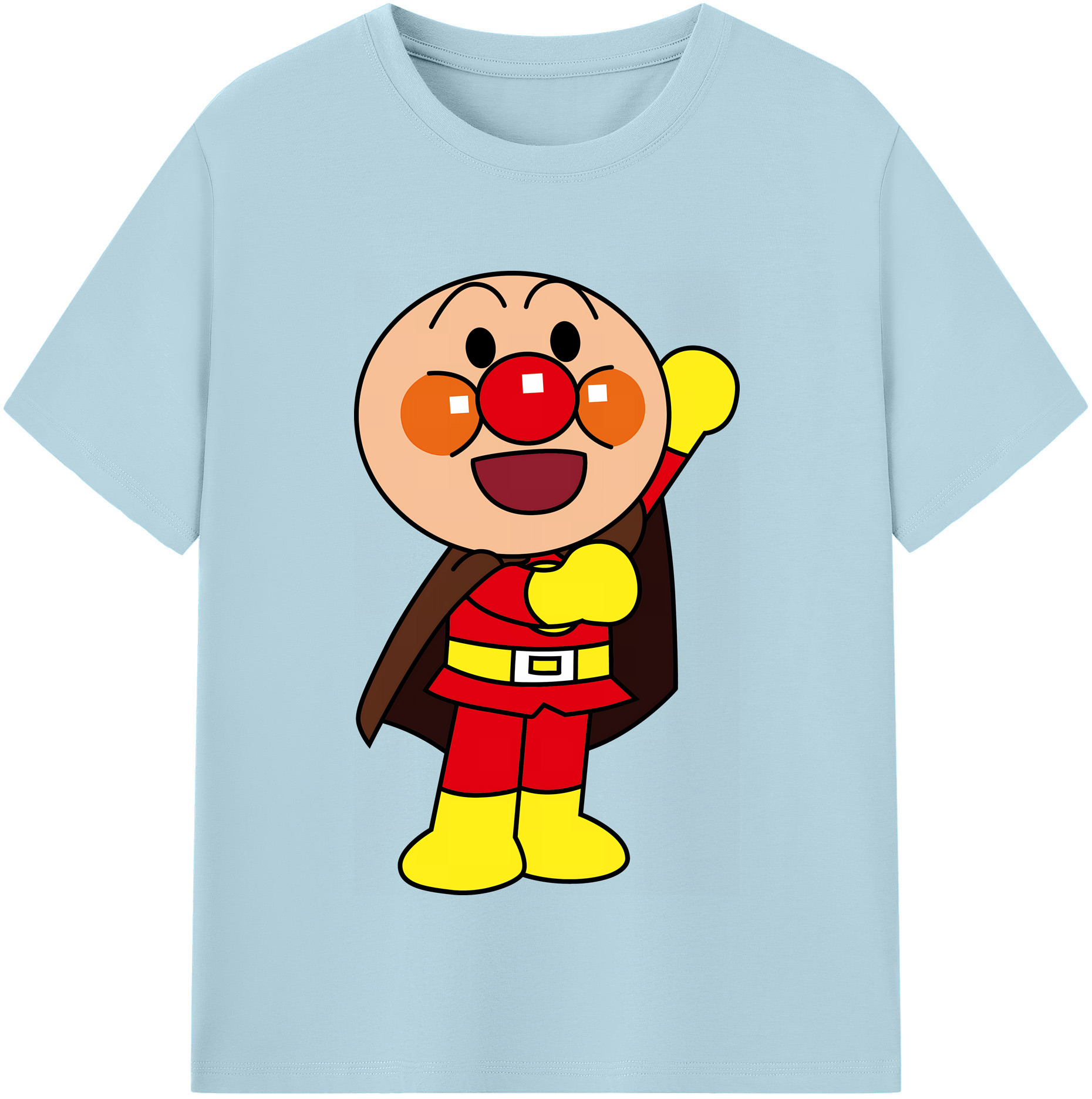 （画像用） アンパンマン Anpanman 綿100％半袖Tシャツ（フロントプリント）